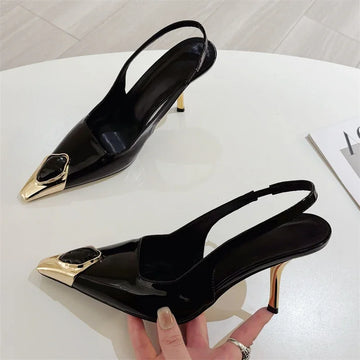 Xajzpa Inlay Diamond Pointed Toe Women Pumps Sexy Thin High Heels Banquet Wedding Stripper Female Shoes